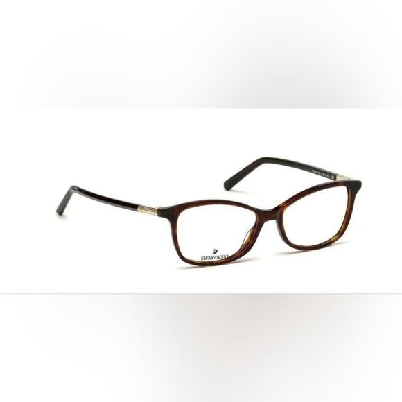 Swarovski SK 5239 052 Havana Tortoise Cateye Eyeglasses Frame 53-15-140 - Picture 6 of 16